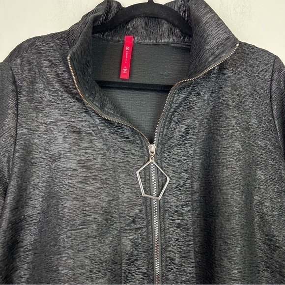 I.C. By Connie K jacket womens large Black Full Zip - Picture 8 of 10